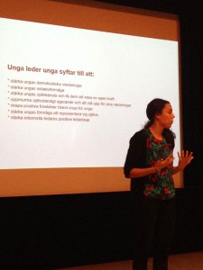 Jasmine Attié, projektledare, Unga leder unga